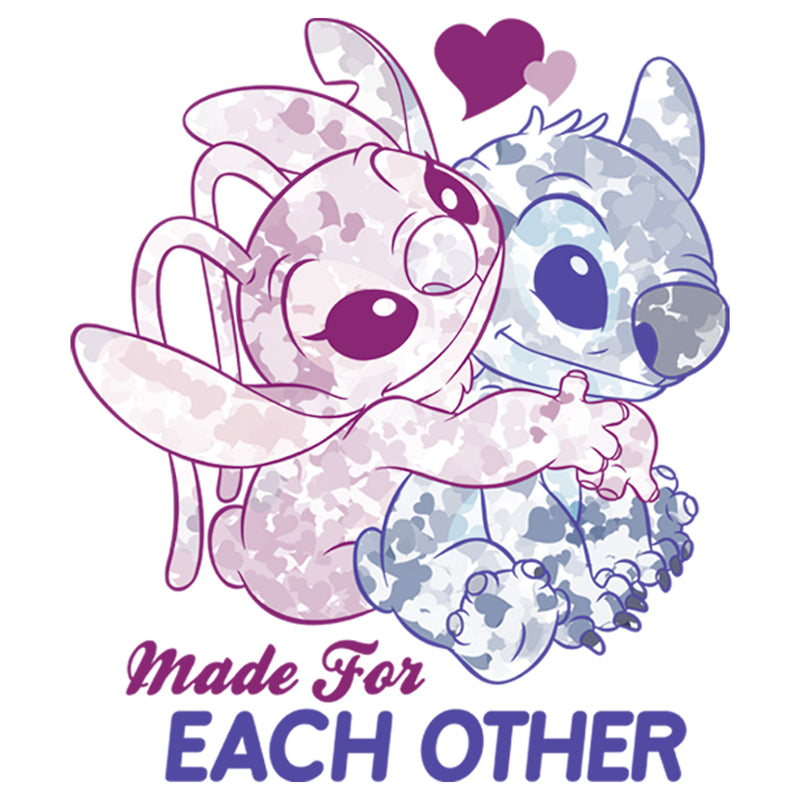 Boy's Lilo & Stitch Valentine's Day Made For Each Other T-Shirt
