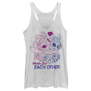 Women's Lilo & Stitch Made for Each Other Racerback Tank Top