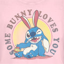 Junior's Lilo & Stitch Some Bunny Loves You T-Shirt