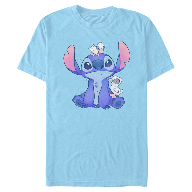Men's Lilo & Stitch Hanging with Ducks T-Shirt