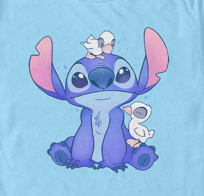 Men's Lilo & Stitch Hanging with Ducks T-Shirt