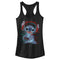 Junior's Lilo & Stitch Red and Blue Gamer Racerback Tank Top