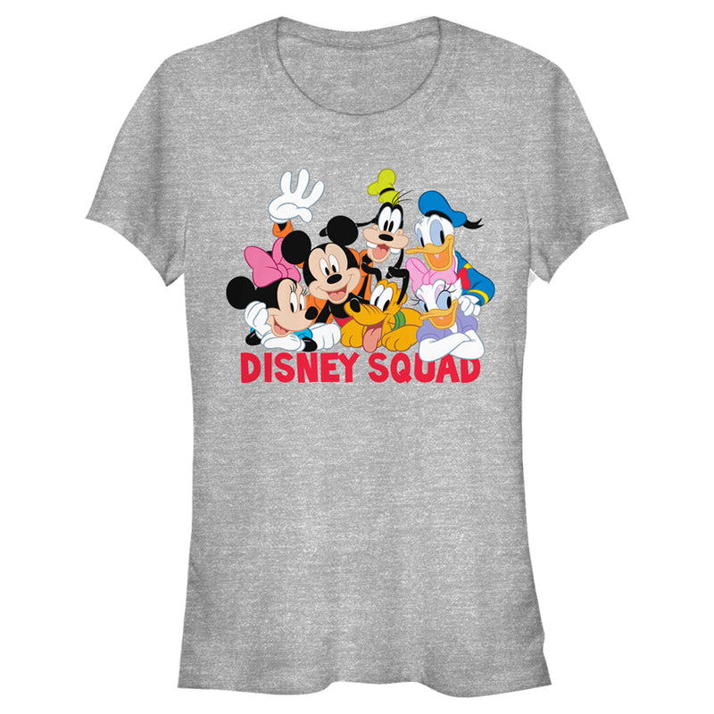 Junior's Mickey & Friends Disney Squad Group Shot T-Shirt