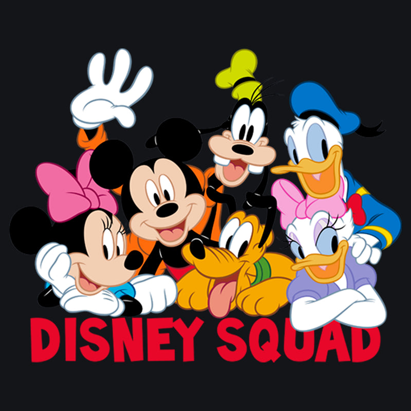 Junior's Mickey & Friends Disney Squad Group Shot T-Shirt