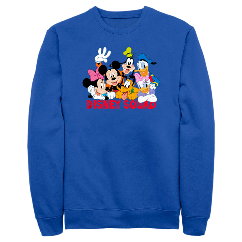 Men's Mickey & Friends Disney Squad Group Shot Sweatshirt