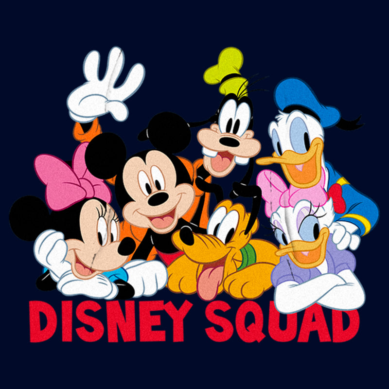 Men's Mickey & Friends Disney Squad Group Shot Pull Over Hoodie