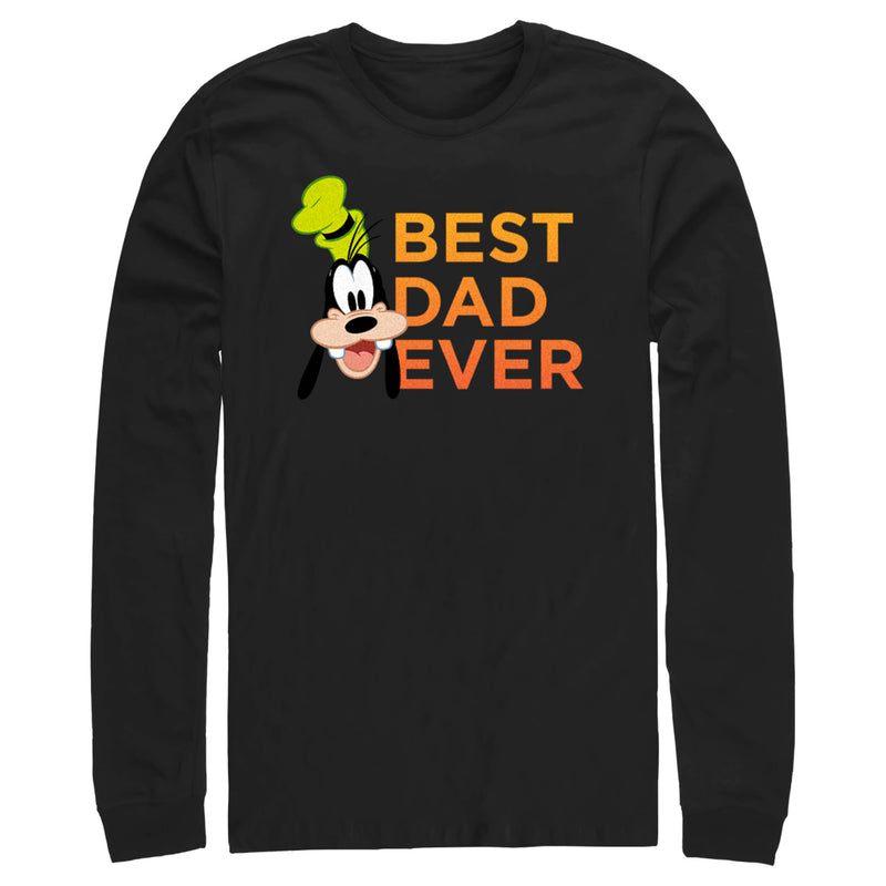 Men's Mickey & Friends Father's Day Best Goofy Dad Ever Long Sleeve Shirt