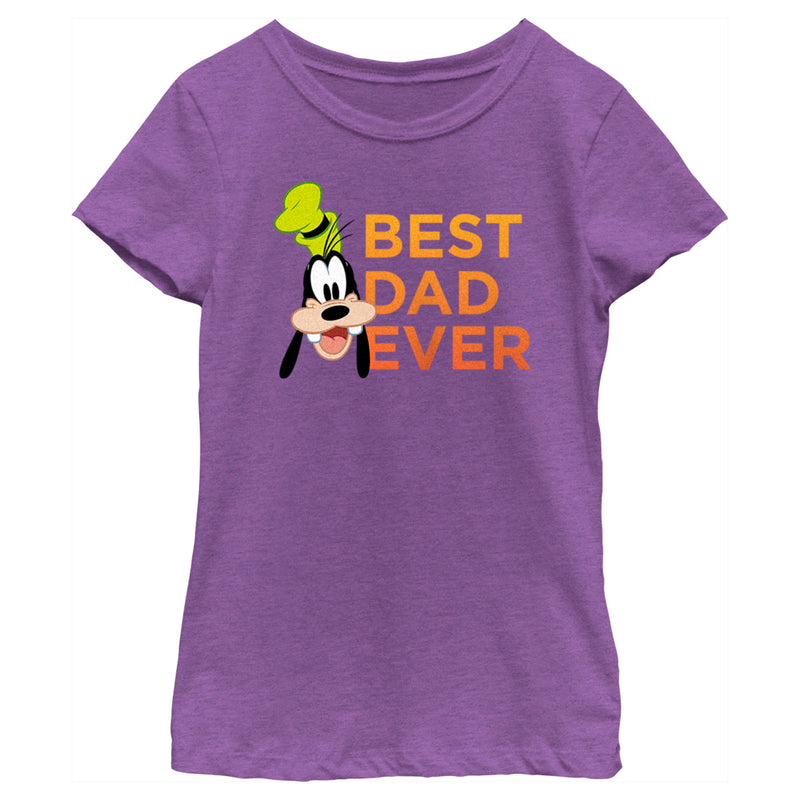 Girl's Mickey & Friends Father's Day Best Goofy Dad Ever T-Shirt
