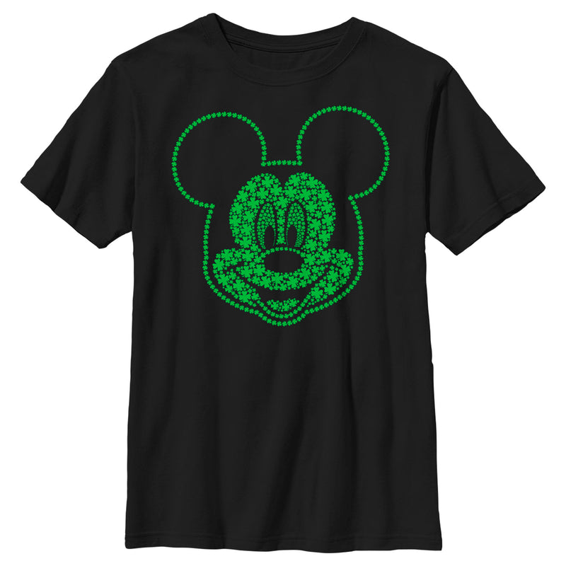 Boy's Mickey & Friends Mickey Mouse Clover Big Smile T-Shirt