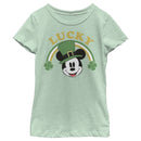 Girl's Mickey & Friends Mickey Mouse Lucky Rainbow T-Shirt