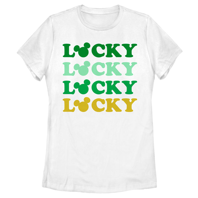 Women's Mickey & Friends Lucky Stack T-Shirt