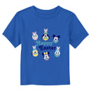 Toddler's Mickey & Friends Distressed Egg Characters T-Shirt