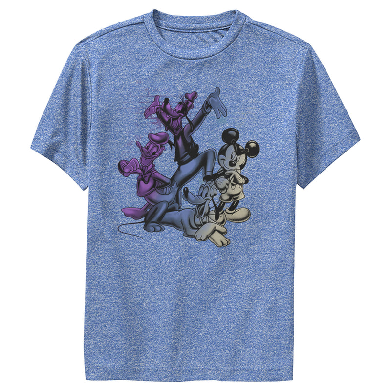 Boy's Mickey & Friends Mickey & Friends Ombre Group Performance Tee