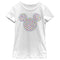 Girl's Mickey & Friends Candy Hearts Filled Logo T-Shirt