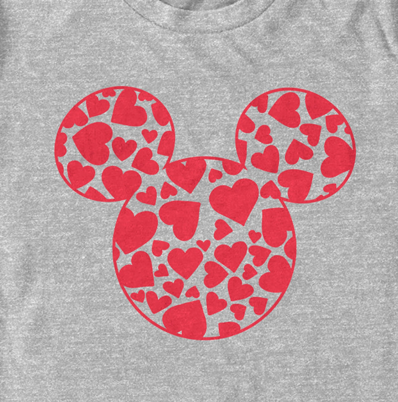 Men's Mickey & Friends Mickey and Friends Heart Silhouette T-Shirt