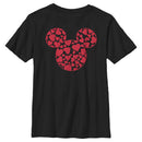 Boy's Mickey & Friends Mickey Mouse Logo Filled With Hearts T-Shirt