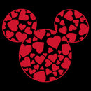 Boy's Mickey & Friends Mickey Mouse Logo Filled With Hearts T-Shirt