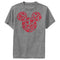 Boy's Mickey & Friends Mickey Mouse Logo Filled With Hearts Performance Tee