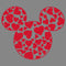 Boy's Mickey & Friends Mickey Mouse Logo Filled With Hearts Performance Tee