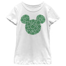 Girl's Mickey & Friends Mickey Mouse Clover Silhouette T-Shirt