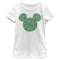 Girl's Mickey & Friends Mickey Mouse Clover Silhouette T-Shirt