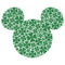 Girl's Mickey & Friends Mickey Mouse Clover Silhouette T-Shirt