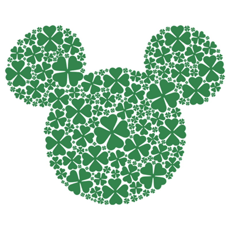 Girl's Mickey & Friends Mickey Mouse Clover Silhouette T-Shirt