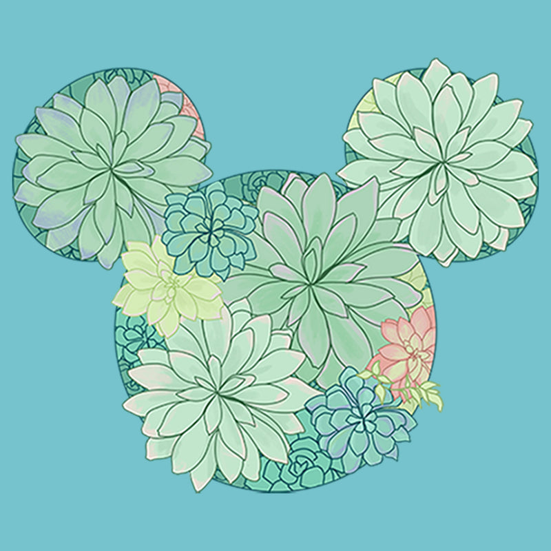 Girl's Mickey & Friends Botanical Logo T-Shirt