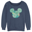 Junior's Mickey & Friends Botanical Logo Sweatshirt
