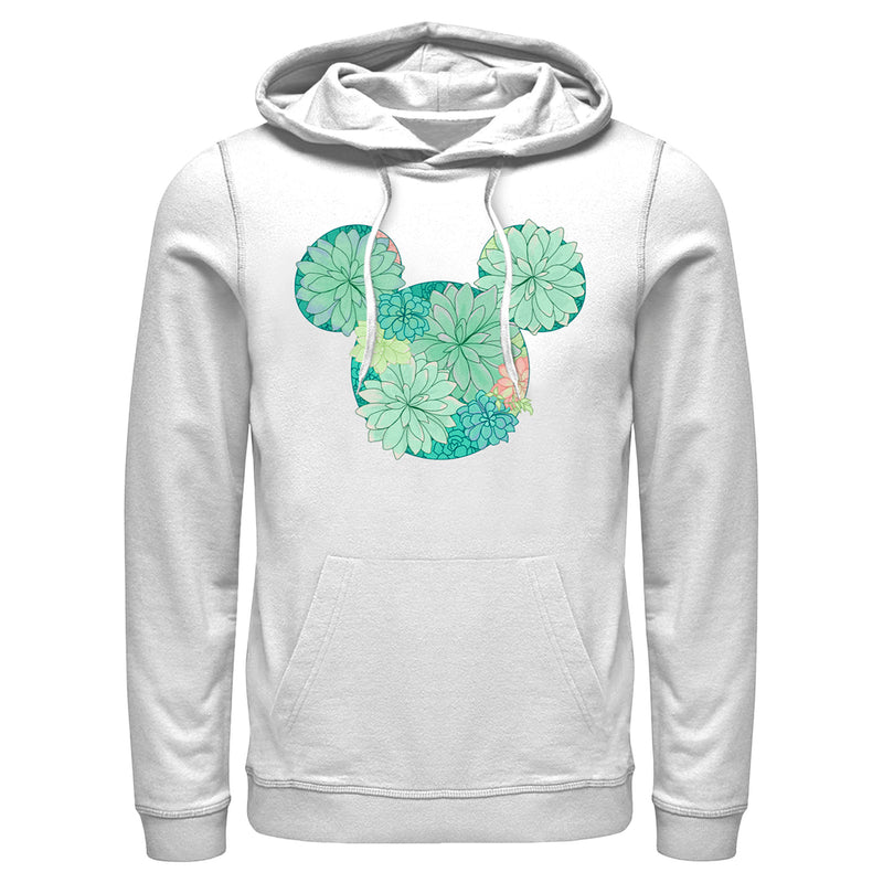 Men's Mickey & Friends Botanical Logo Pull Over Hoodie