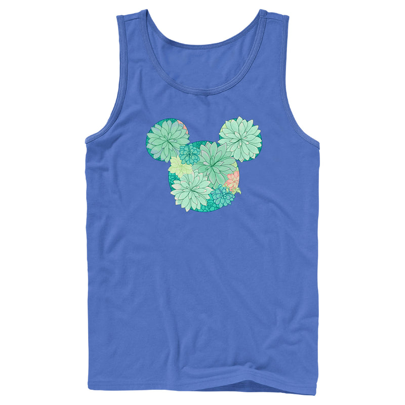 Men's Mickey & Friends Botanical Logo Tank Top