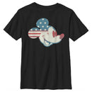 Boy's Mickey & Friends Mickey Americana Flag T-Shirt