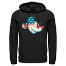 Men's Mickey & Friends Fourth of July Mickey Mouse Face Pull Over Hoodie