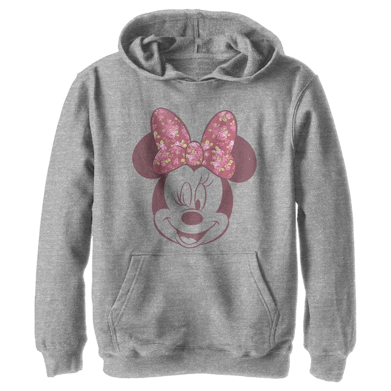 Boy's Mickey & Friends Rose Bow Minnie Pull Over Hoodie