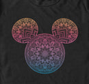 Men's Mickey & Friends Colorful Mandala Mickey Mouse Logo T-Shirt