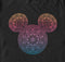 Men's Mickey & Friends Colorful Mandala Mickey Mouse Logo T-Shirt