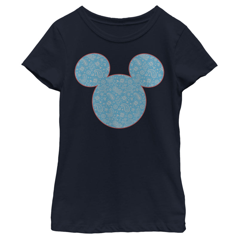 Girl's Mickey & Friends Mickey and Friends Paisley Silhouette T-Shirt