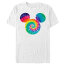 Men's Mickey & Friends Rainbow Tie-Dye Mickey Mouse Logo T-Shirt