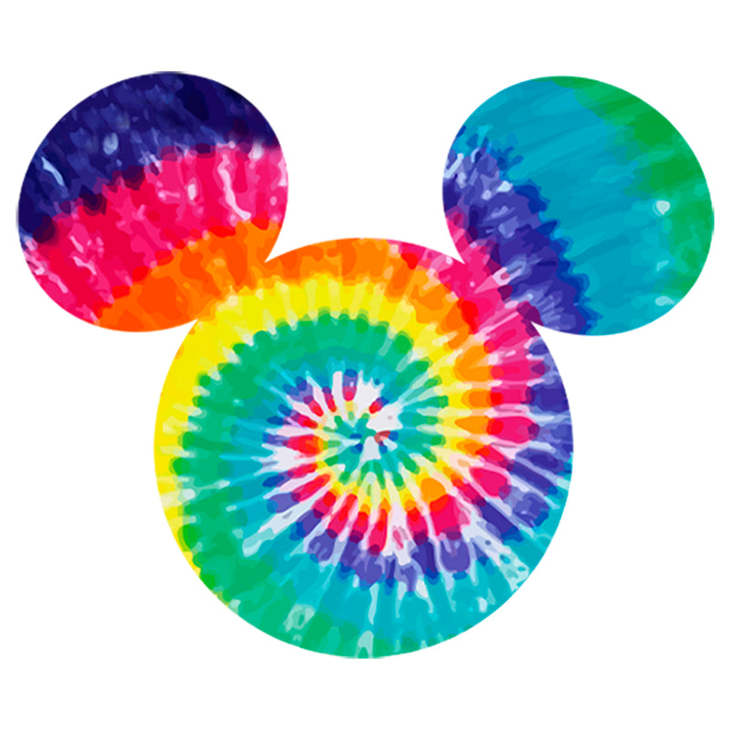 Men's Mickey & Friends Rainbow Tie-Dye Mickey Mouse Logo T-Shirt