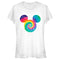 Junior's Mickey & Friends Rainbow Tie-Dye Mickey Mouse Logo T-Shirt