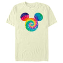 Men's Mickey & Friends Rainbow Tie-Dye Mickey Mouse Logo T-Shirt