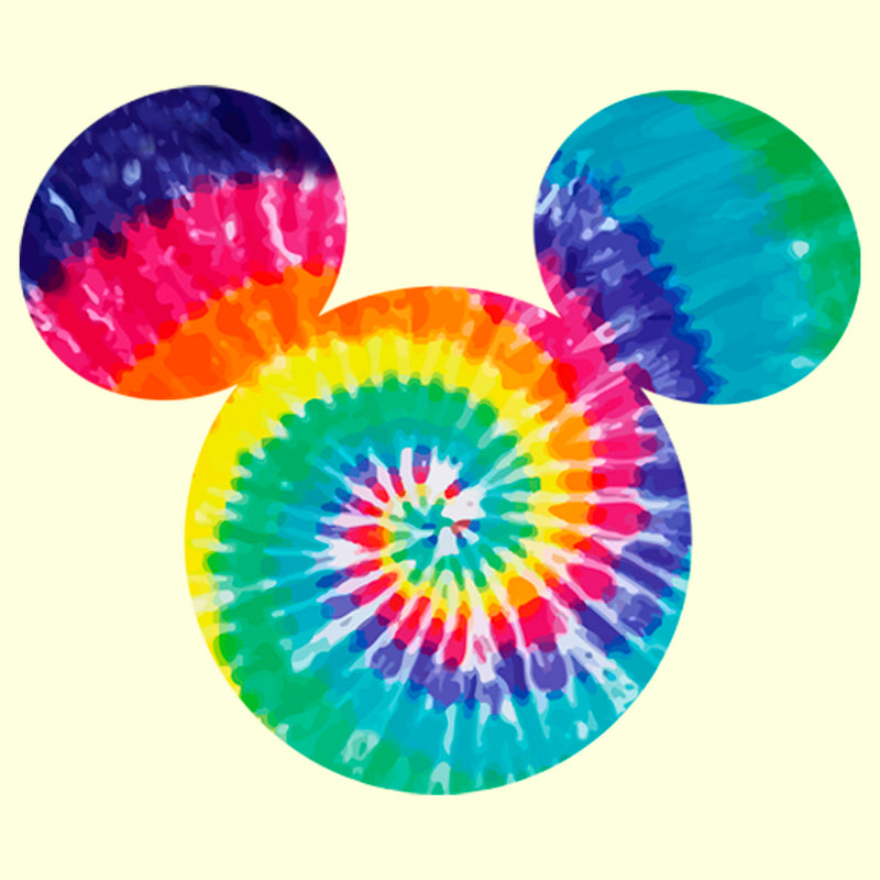 Men's Mickey & Friends Rainbow Tie-Dye Mickey Mouse Logo T-Shirt