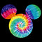 Men's Mickey & Friends Rainbow Tie-Dye Mickey Mouse Logo T-Shirt