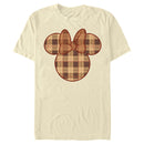 Men's Mickey & Friends Plaid Minnie Mouse Logo T-Shirt