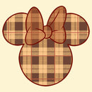 Men's Mickey & Friends Plaid Minnie Mouse Logo T-Shirt