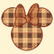 Men's Mickey & Friends Plaid Minnie Mouse Logo T-Shirt