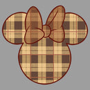 Boy's Mickey & Friends Plaid Minnie Mouse Logo Pull Over Hoodie