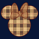 Boy's Mickey & Friends Plaid Minnie Mouse Logo T-Shirt