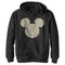 Boy's Mickey & Friends Mickey Mouse Plaid Silhouette Pull Over Hoodie