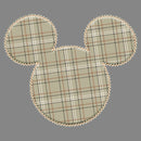 Boy's Mickey & Friends Mickey Mouse Plaid Silhouette Performance Tee